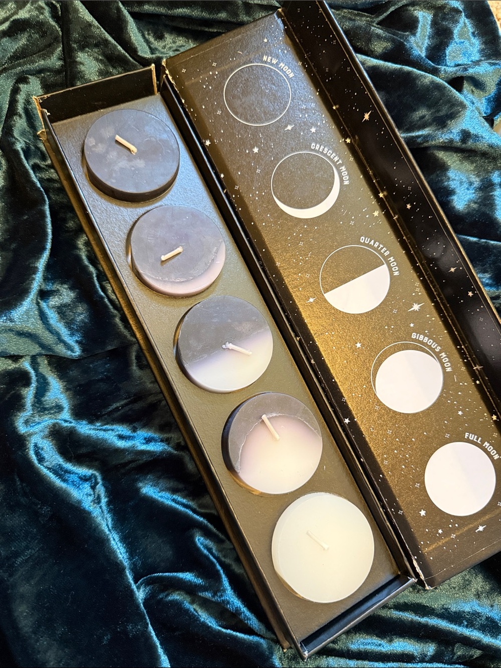Moon Phase Tealights - 5 Pack